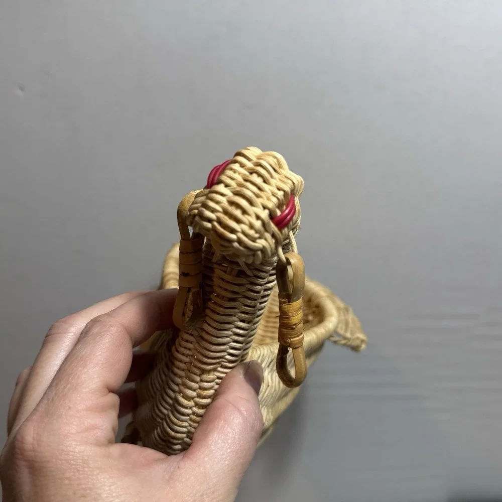 Wicker Basket Turkey Duck‎ Bird Rooster Hen Chicken Primitive Farmhouse Country